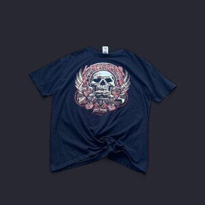 Black faded Las Vegas harley davidson tee